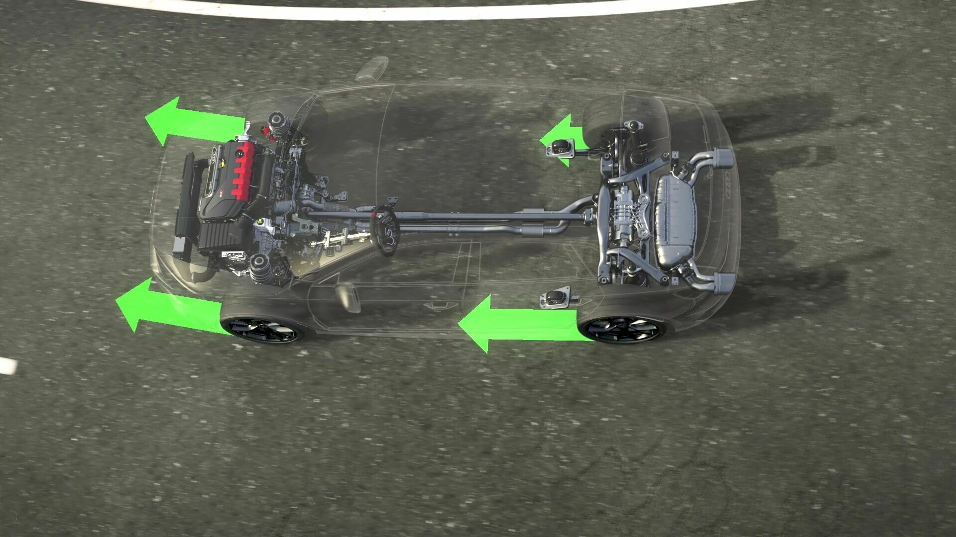 Animation: Audi RS 3 Prototyp – RS Torque Splitter