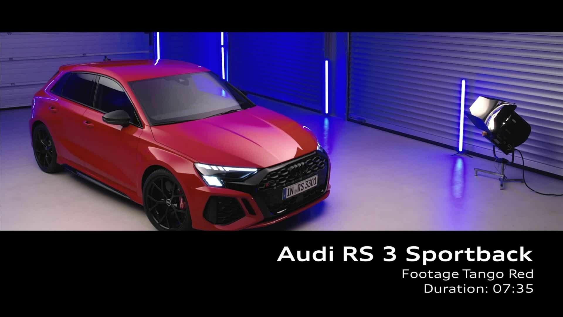 Footage: "Studio" Audi RS 3 Sportback