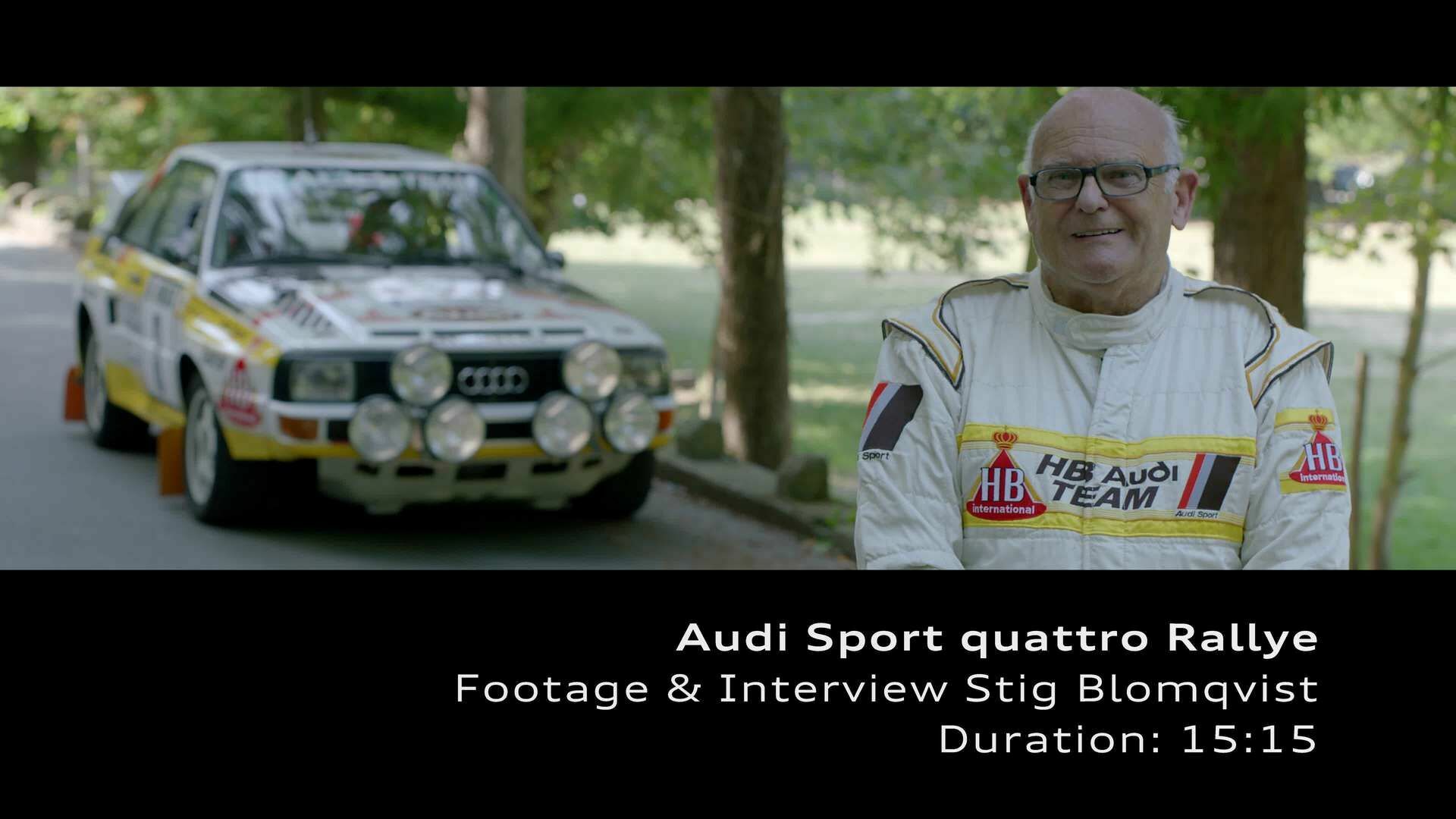 Footage: Audi Sport quattro Rallye and Stig Blomqvist
