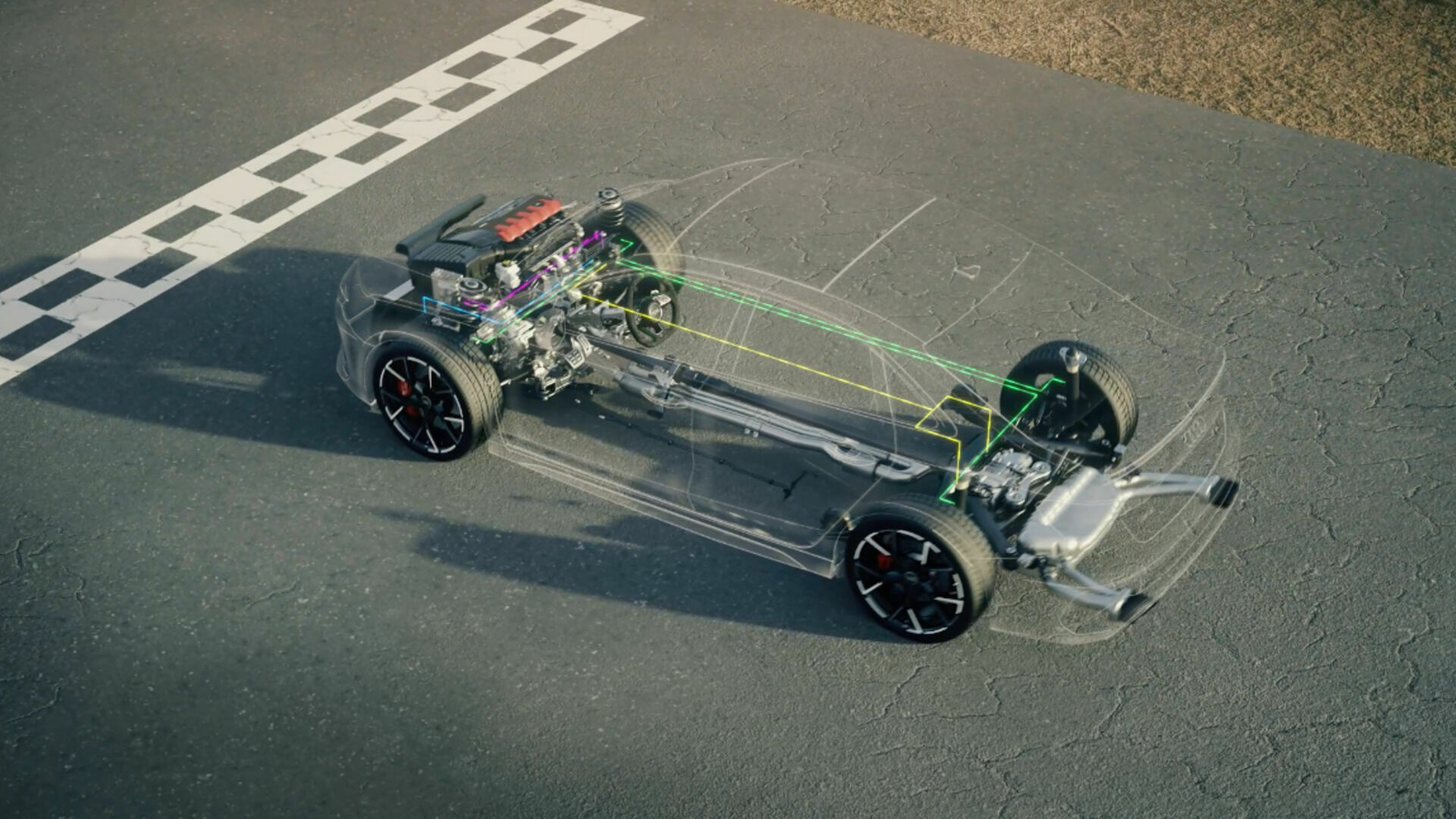 Animation: Audi RS 3 – Performance und Audi drive select Modi