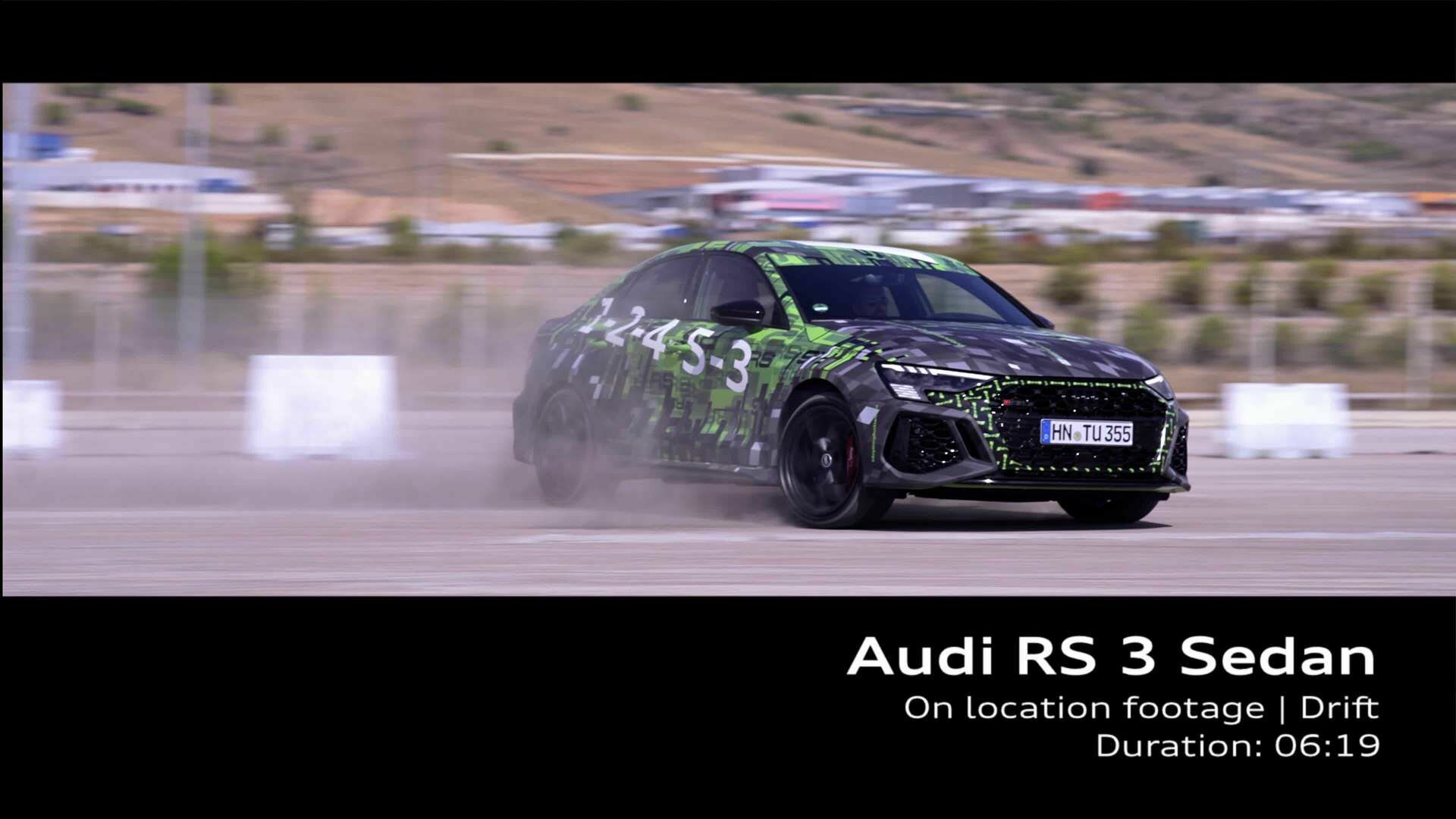 Footage: Audi RS 3 Sedan Drift