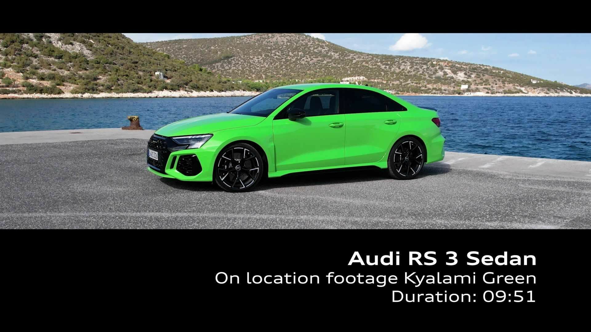 Footage: Audi RS 3 Sedan Kyalami green