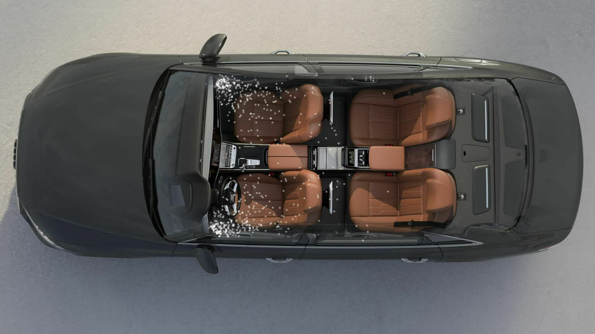Animation: Air quality package in the Audi A8 L