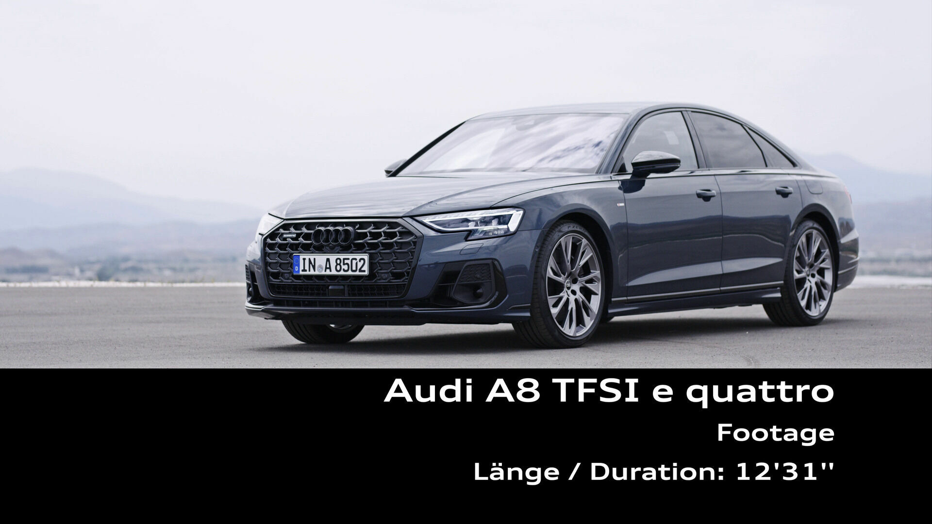 Footage: Audi A8 60 TFSI e quattro (in Spain)