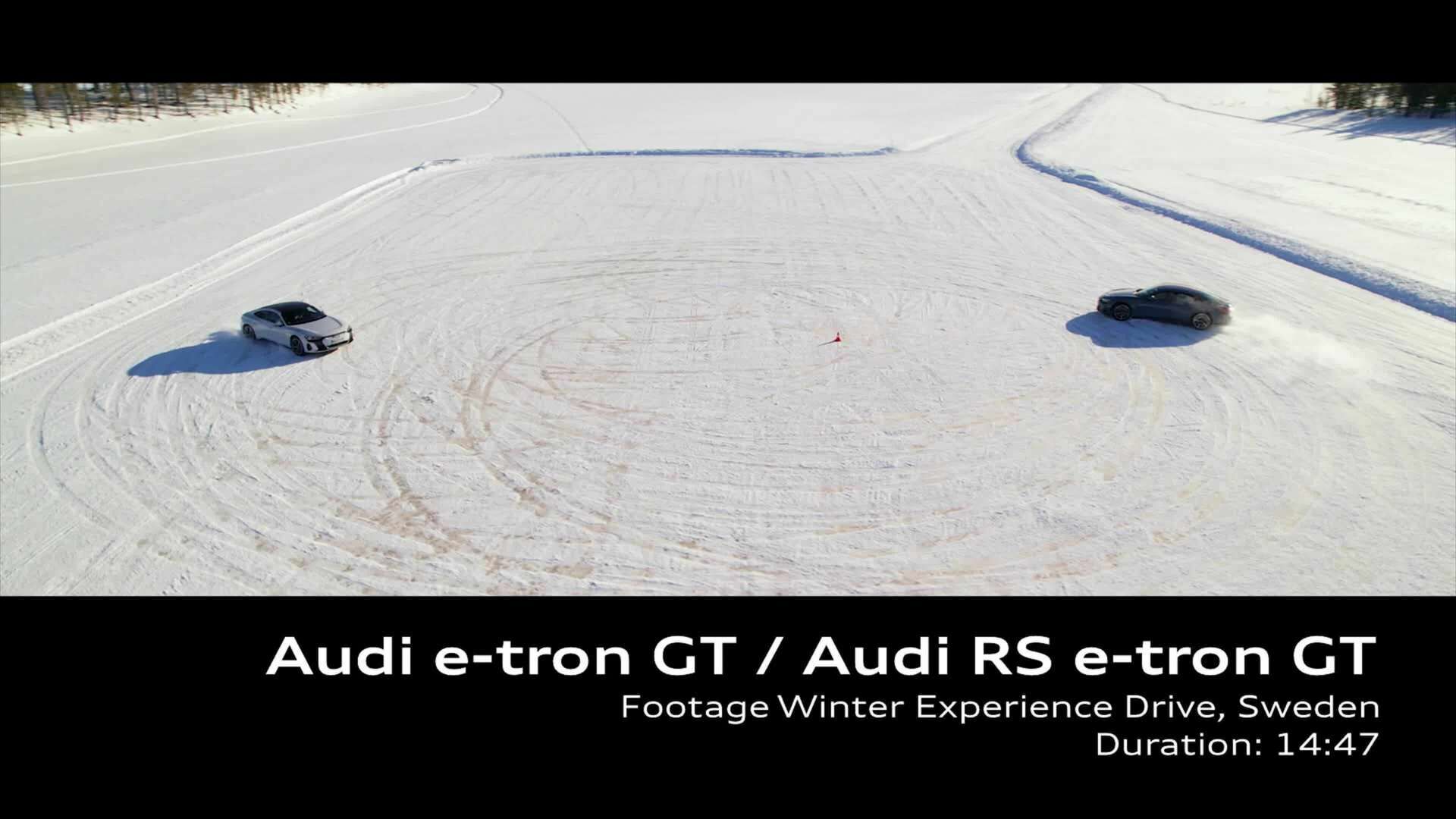 Footage: Audi e-tron GT and Audi RS e-tron GT