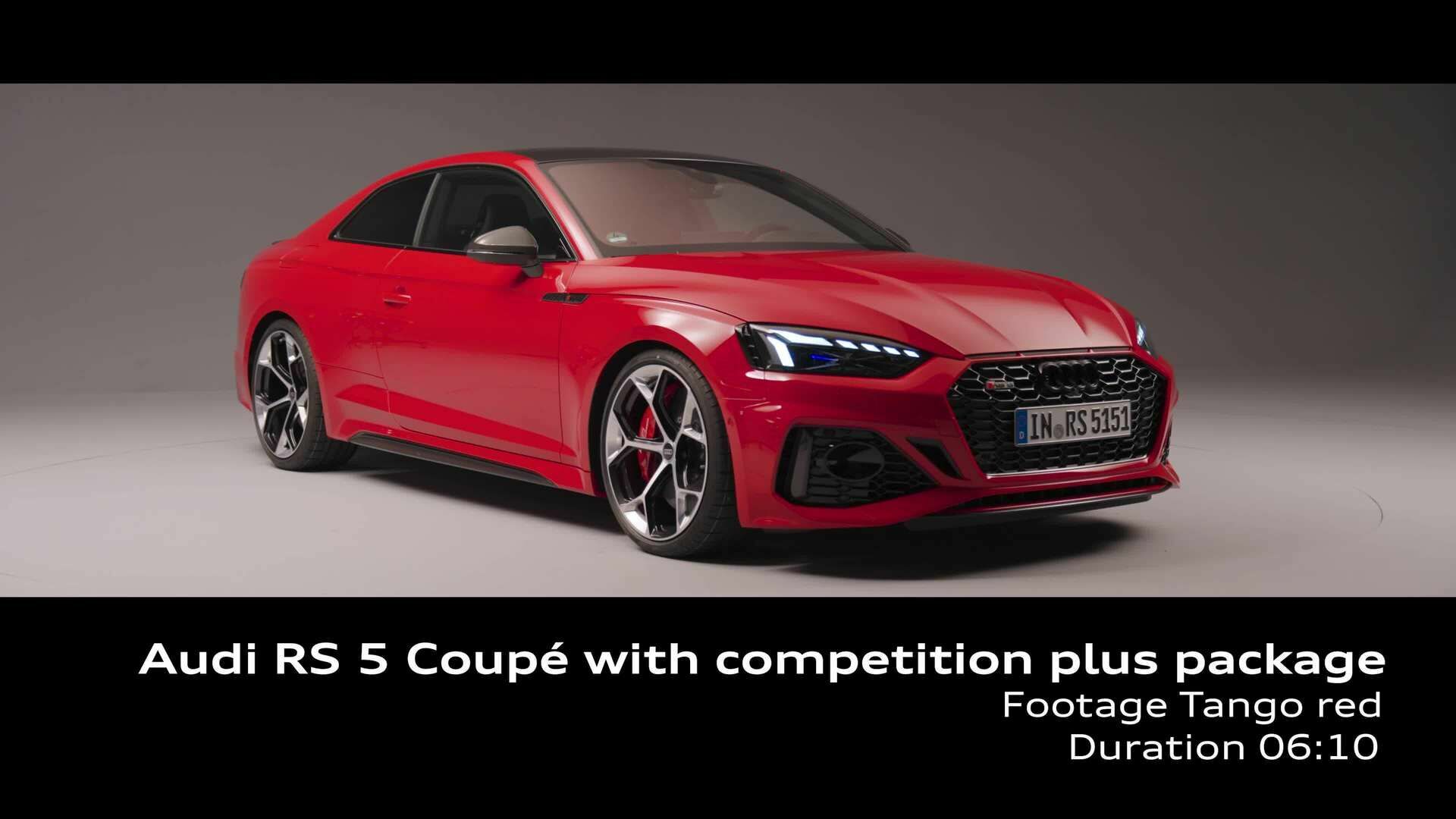 Footage: Audi RS 5 Coupé mit competition plus-Paket (Studio)
