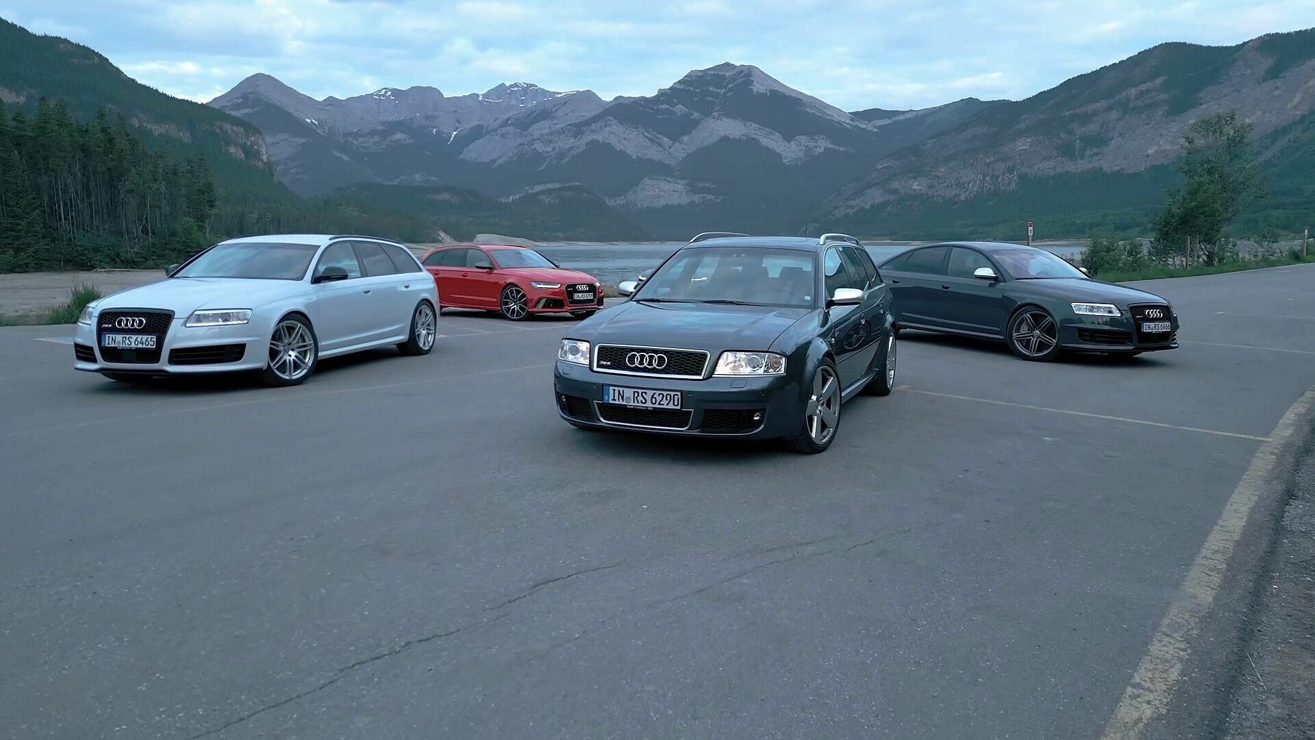 Footage: "20 years Audi RS6" road trip