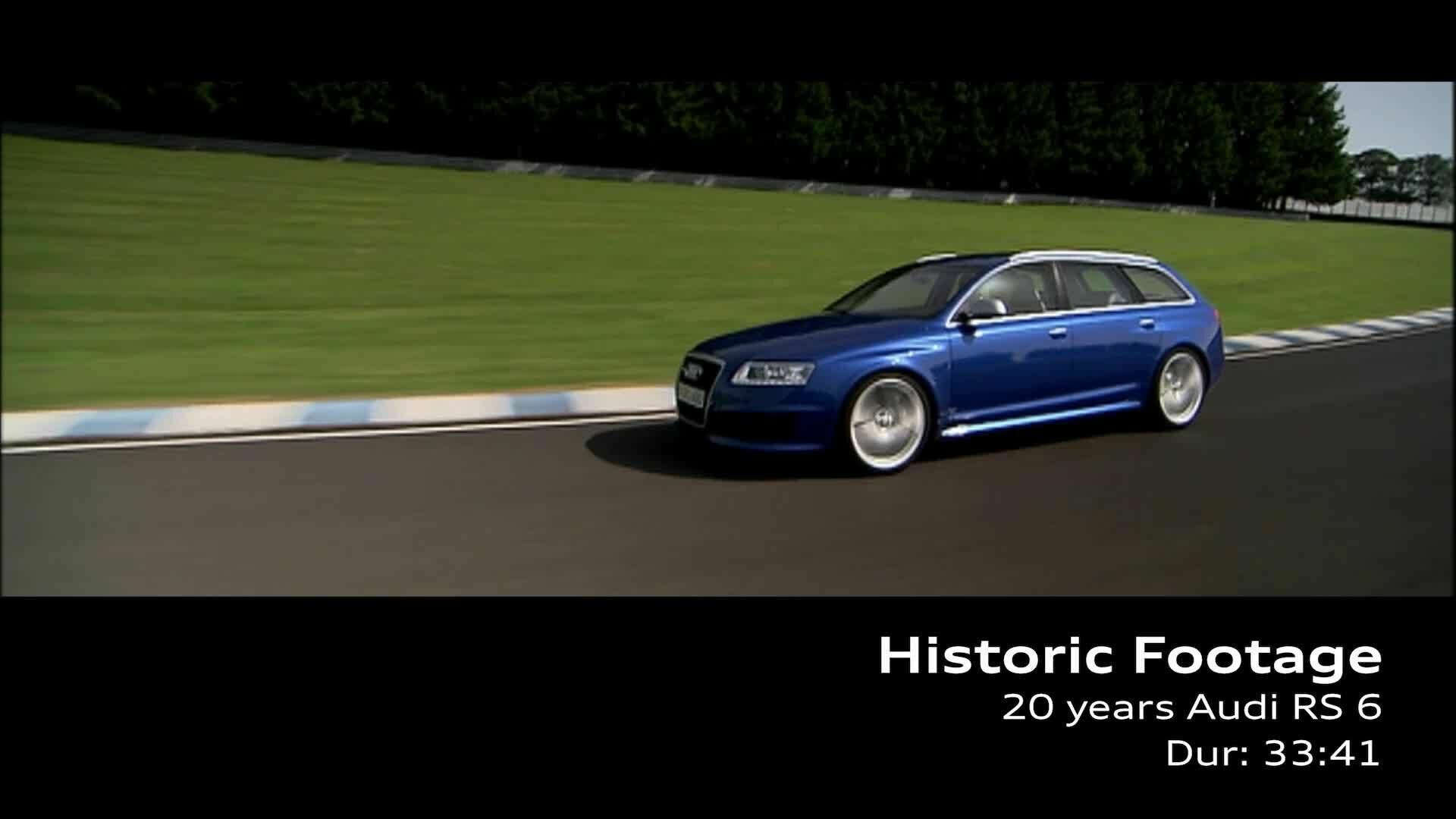 Historisches Footage zum "20 Jahre RS 6"-Roadtrip Kanada