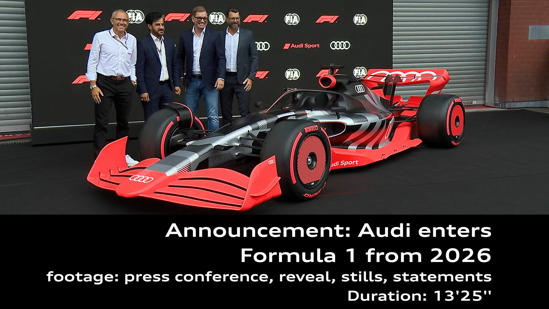 Footage: Audi steigt in die Formel 1 ein