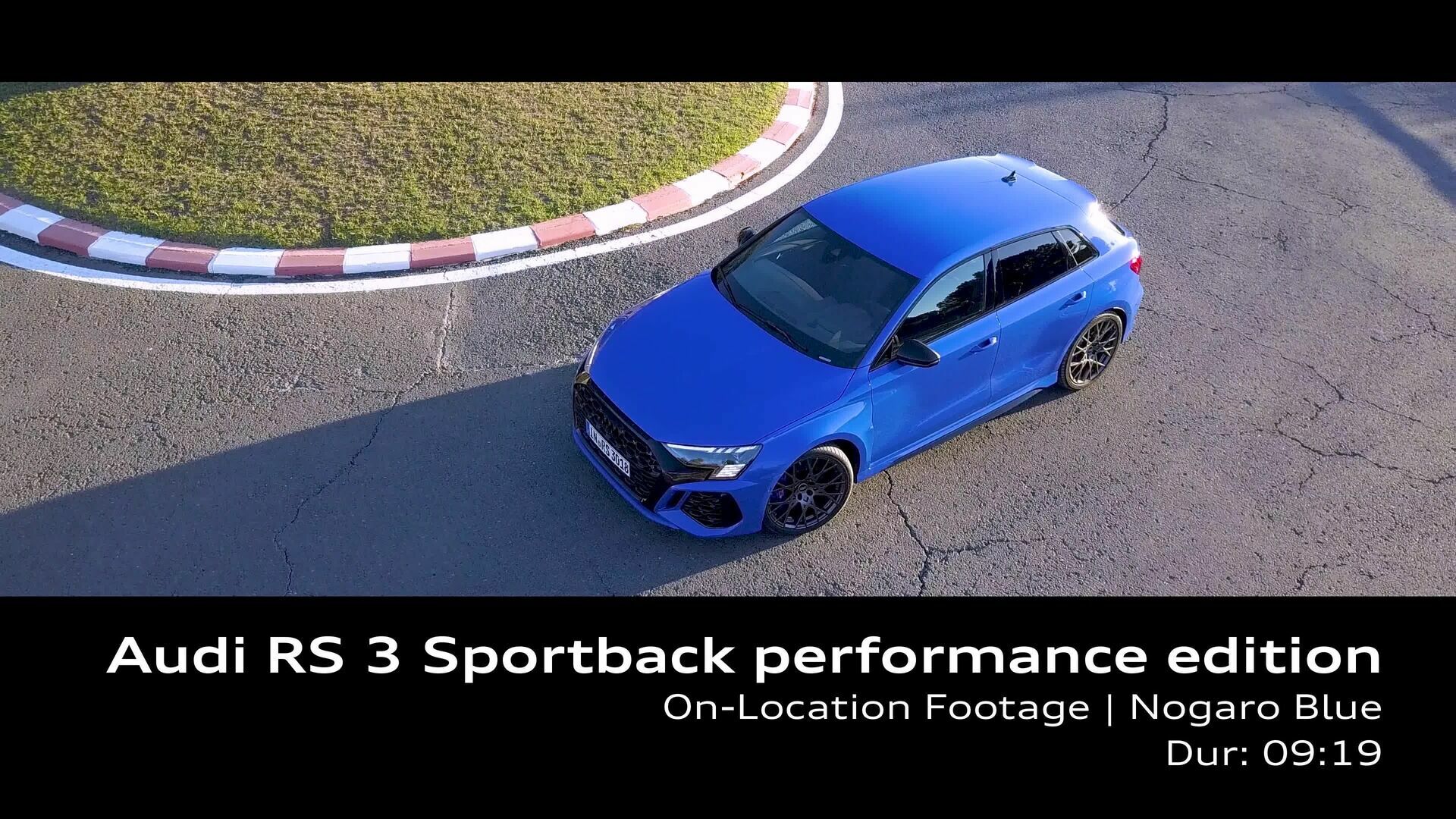 Footage: Audi RS 3 Sportback performance edition Nogaroblau