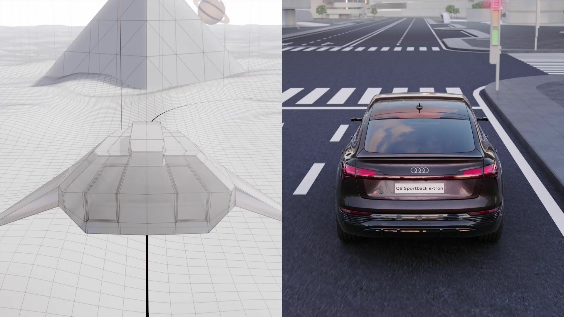 Animation: Audi Q8 Sportback e-tron – Virtual Reality Entertainment
