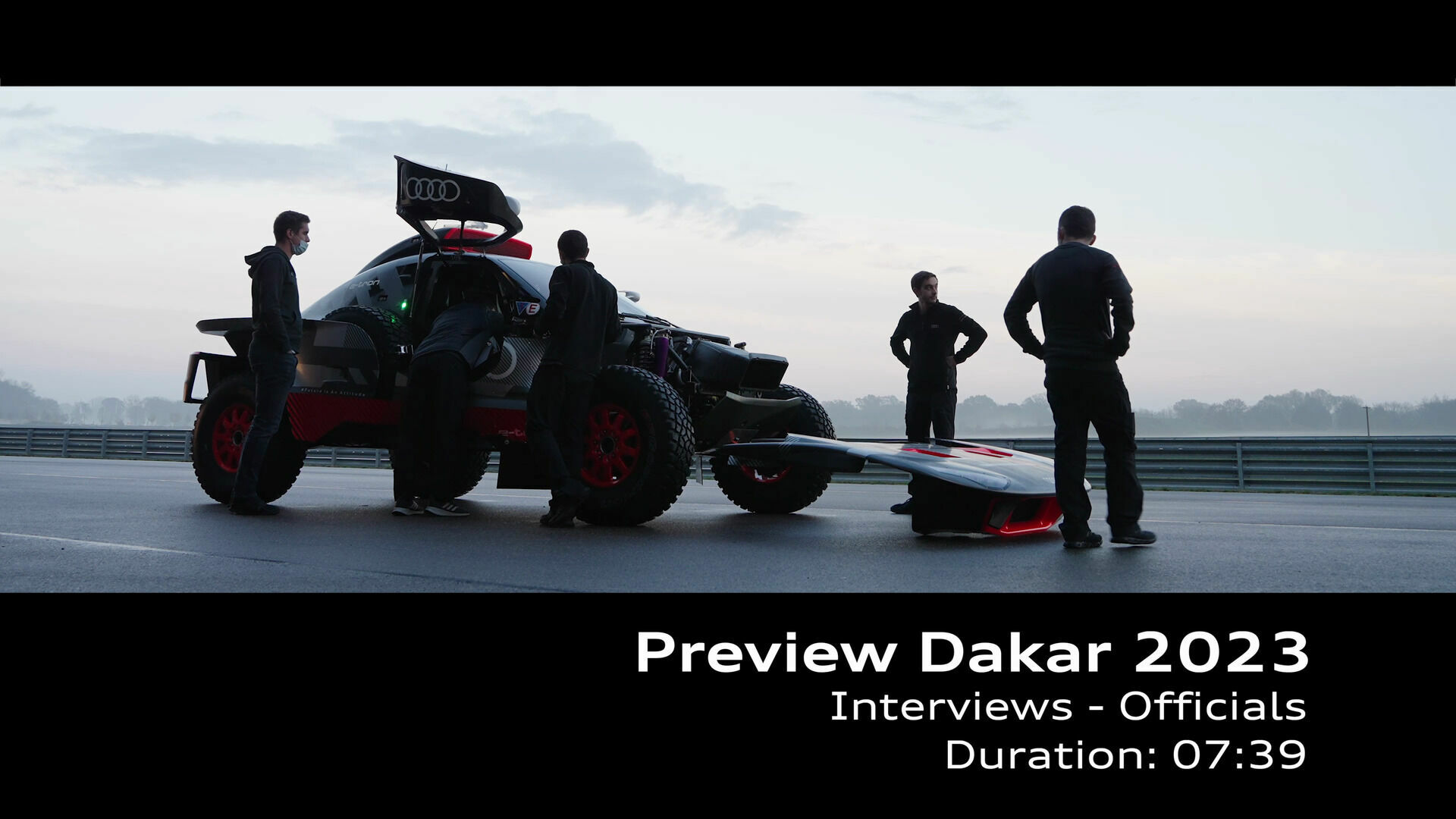 Footage: Interviews: Management and officials – pre-Dakar Rally 2023