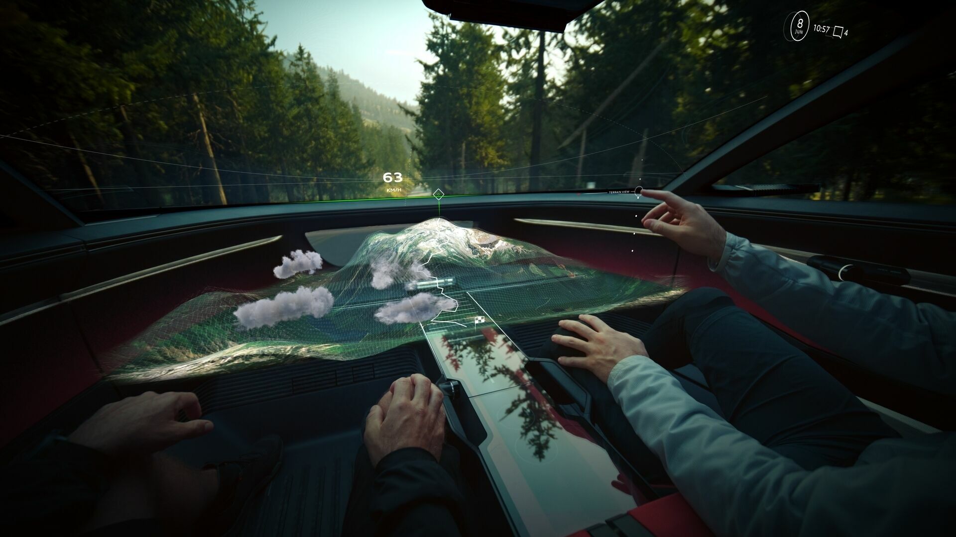 Audi dimensions – The mixed reality operating concept of the Audi activesphere concept