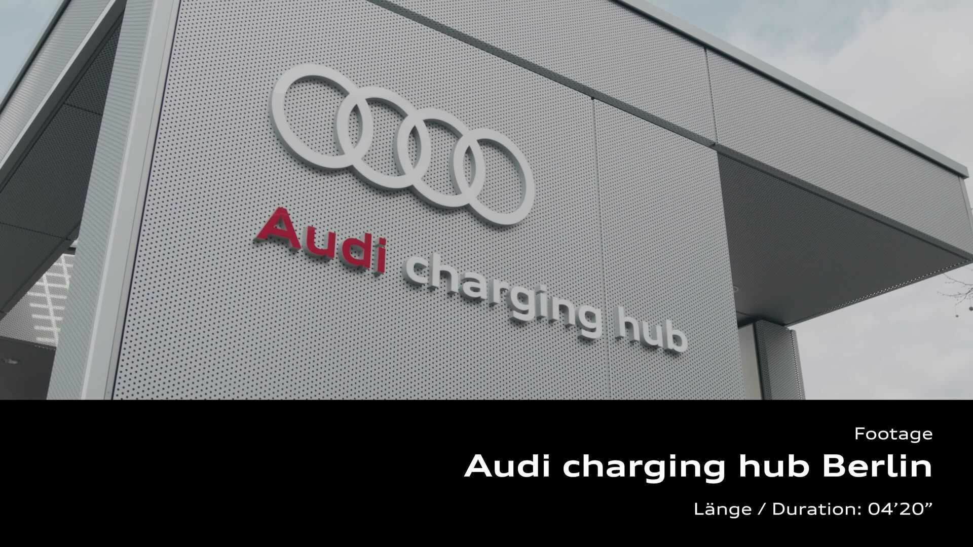 Footage: Audi charging hub Berlin