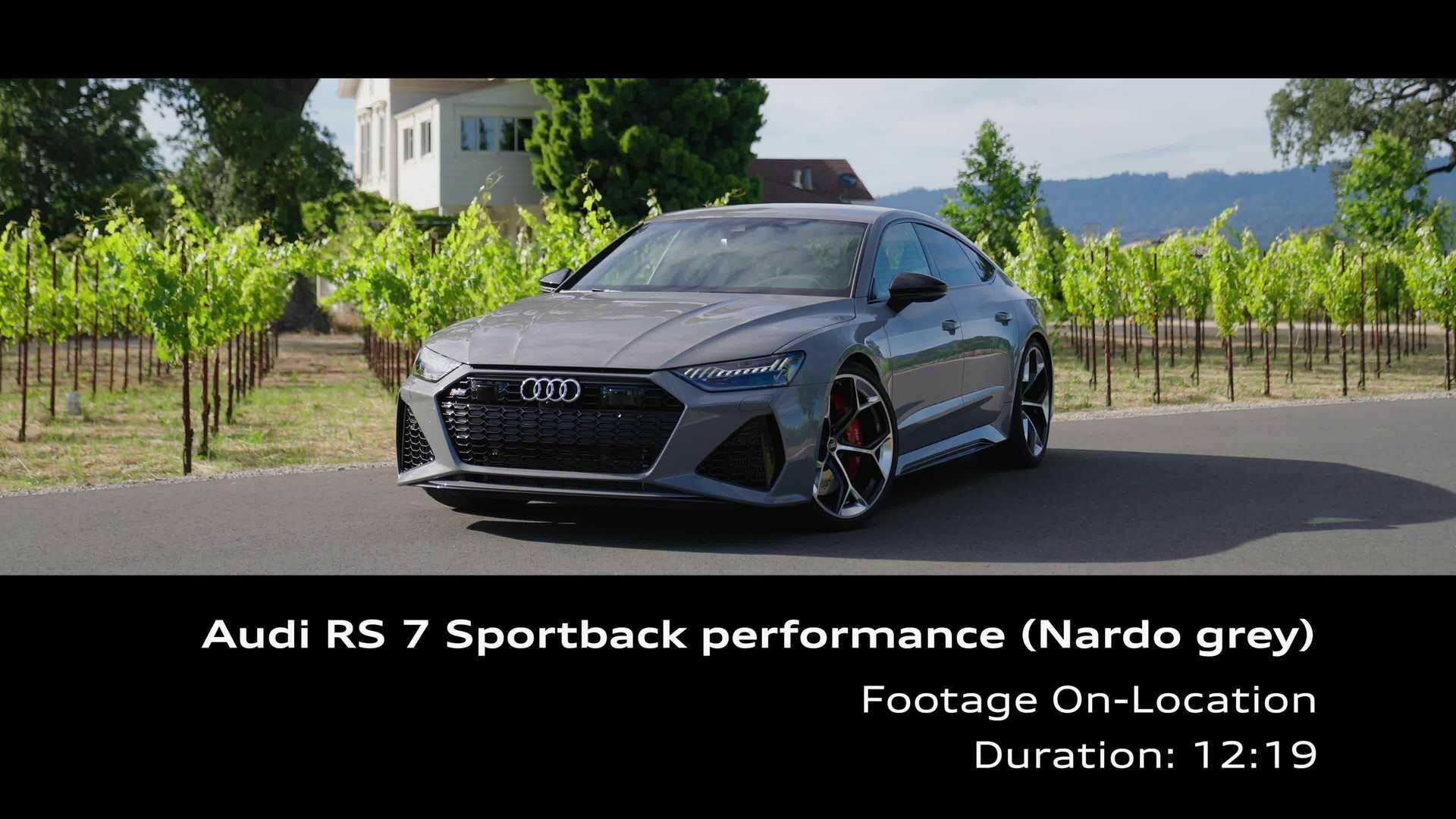 Footage: Audi RS 7 Sportback performance Nardo grey