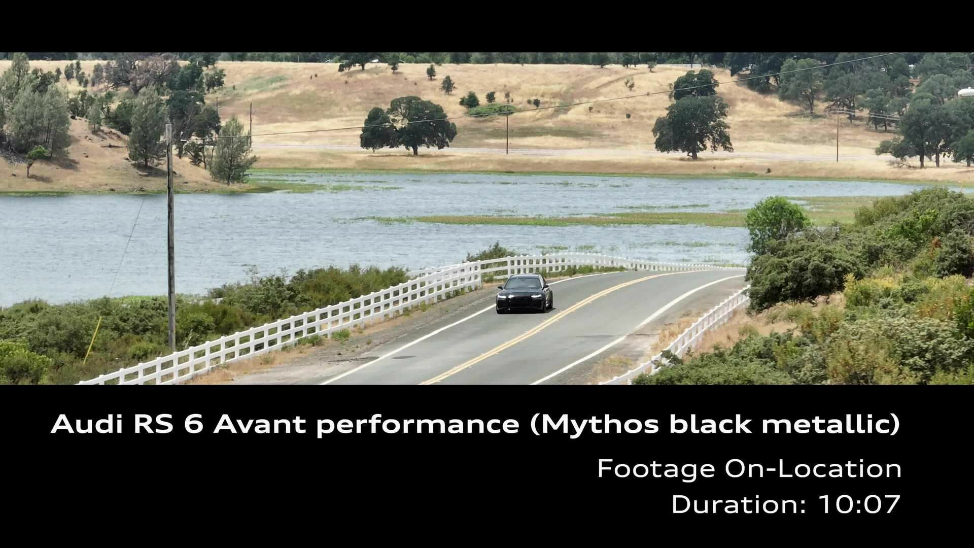 Footage: Audi RS 6 Avant performance Mythos black metallic