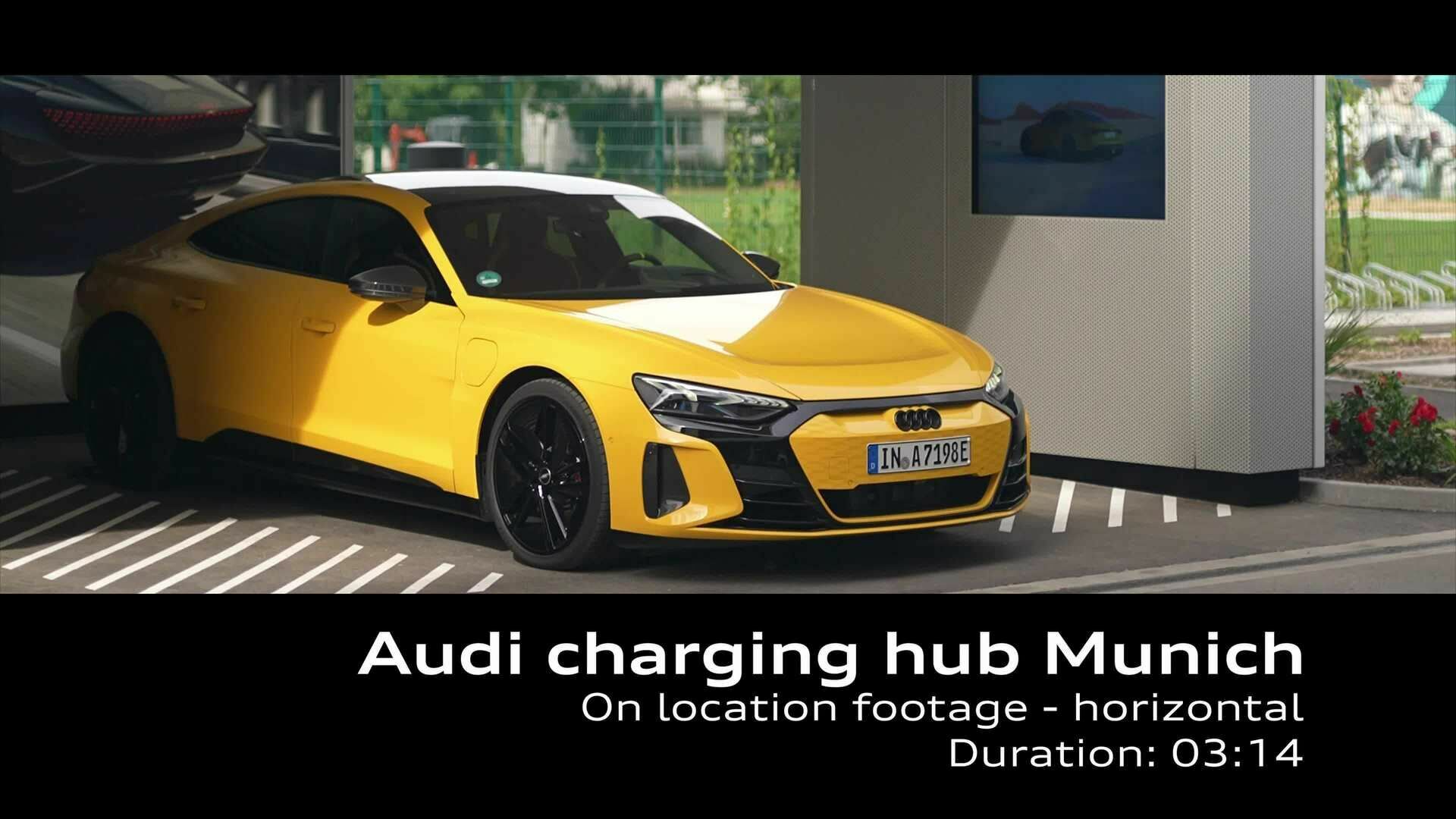 Footage: Audi charging hub München (horizontal)