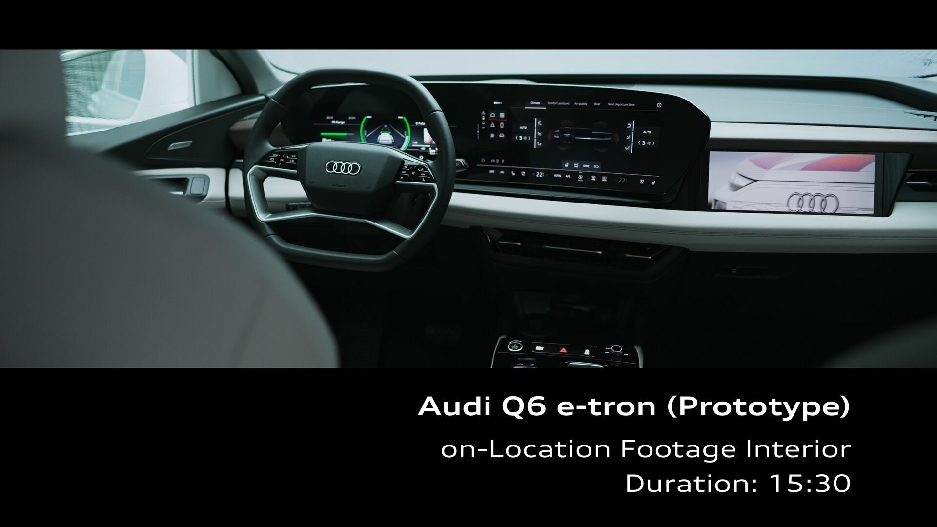 Footage: Audi Q6 e-tron – Interieurdesign
